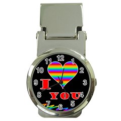 I Love You Money Clip Watches by Valentinaart