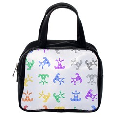 Rainbow Clown Pattern Classic Handbags (one Side) by Amaryn4rt