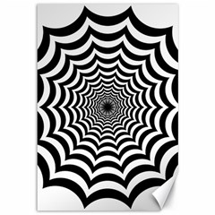 Spider Web Hypnotic Canvas 12  X 18  
