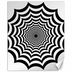 Spider Web Hypnotic Canvas 16  X 20  