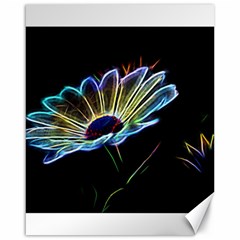 Flower Pattern Design Abstract Background Canvas 16  X 20  