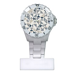 Geometric Triangle Modern Mosaic Plastic Nurses Watch
