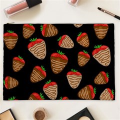 Chocolate Strawberries Pattern Cosmetic Bag (xxl) 
