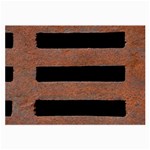 Stainless Rust Texture Background Large Glasses Cloth Front