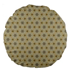 Star Basket Pattern Basket Pattern Large 18  Premium Round Cushions