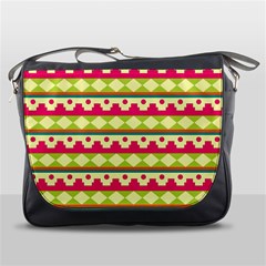 Tribal Pattern Background Messenger Bags