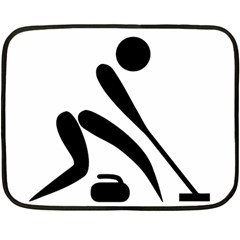 Curling Pictogram  Fleece Blanket (mini) by abbeyz71
