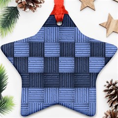 Texture Structure Surface Basket Star Ornament (two Sides)