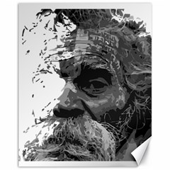 Grandfather Old Man Brush Design Canvas 11  X 14  