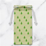Christmas Wrapping Paper Pattern Jewelry Bag Back