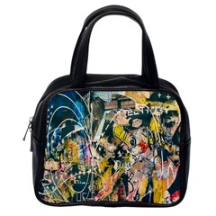 Art Graffiti Abstract Lines Classic Handbags (one Side) by Nexatart
