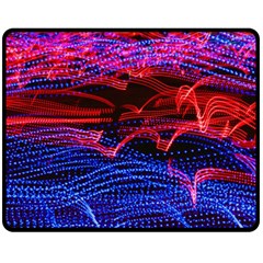 Lights Abstract Curves Long Exposure Fleece Blanket (medium) 