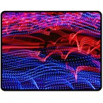 Lights Abstract Curves Long Exposure Fleece Blanket (Medium)  60 x50  Blanket Front