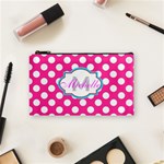 Pokka Dots Any Name Cosmetic Bag (Small) Front