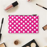 Pokka Dots Any Name Cosmetic Bag (Small) Back