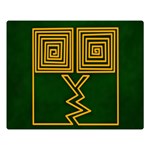 One Stroke Owl Double Sided Flano Blanket (Large)  Blanket Back