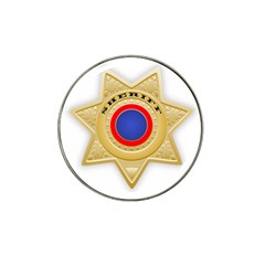 Sheriff S Star Sheriff Star Chief Hat Clip Ball Marker (10 Pack) by Nexatart