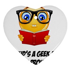Geek Kid Ornament (heart) by athenastemple