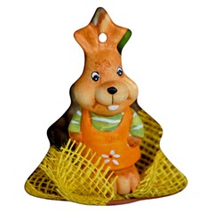 Easter Hare Easter Bunny Christmas Tree Ornament (two Sides) by Nexatart