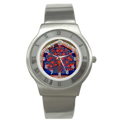 Tree Of Life Stainless Steel Watch by Nexatart
