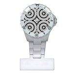Pattern Tile Seamless Design Plastic Nurses Watch Front