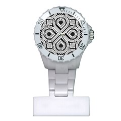 Pattern Tile Seamless Design Plastic Nurses Watch