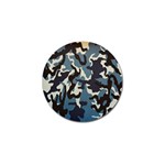 Blue Water Camouflage Golf Ball Marker Front