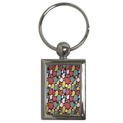 Leaf Camo Color Flower Key Chains (rectangle)  by Alisyart