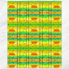 Birds Beach Sun Abstract Pattern Canvas 16  X 20  