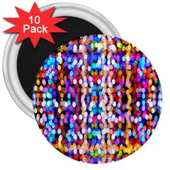 Bokeh Abstract Background Blur 3  Magnets (10 Pack) 