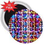Bokeh Abstract Background Blur 3  Magnets (10 pack)  Front