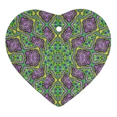 Modern Ornate Geometric Pattern Ornament (heart) by dflcprints