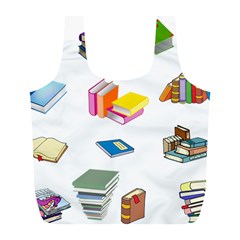 Bookworm Pattern Full Print Recycle Bags (l) 