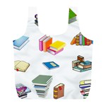 Bookworm Pattern Full Print Recycle Bags (L)  Front