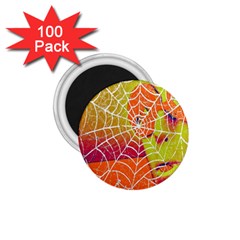 Orange Guy Spider Web 1 75  Magnets (100 Pack) 