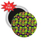 Smiley Background Smiley Grunge 2.25  Magnets (10 pack)  Front