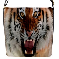 Tiger  Flap Messenger Bag (s) by Nexatart