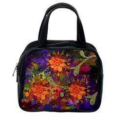 Abstract Flowers Floral Decorative Classic Handbags (one Side) by Amaryn4rt