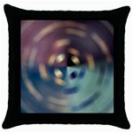 Blur Bokeh Colors Points Lights Throw Pillow Case (Black) Front