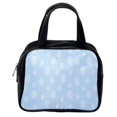 Circle Blue White Classic Handbags (one Side) by Alisyart