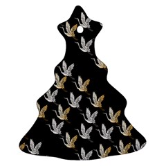Goose Swan Gold White Black Fly Ornament (christmas Tree)  by Alisyart