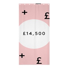 Added Less Equal With Pink White Shower Curtain 36  X 72  (stall)  by Alisyart