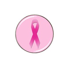 Pink Breast Cancer Symptoms Sign Hat Clip Ball Marker (10 Pack) by Alisyart