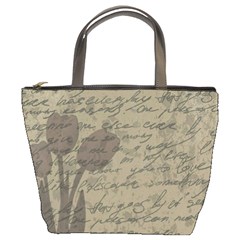 Vintage Tulips Bucket Bags by Valentinaart