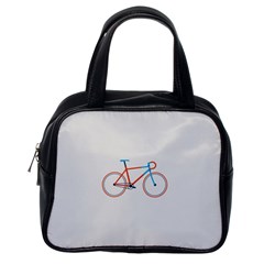 Bicycle Sports Drawing Minimalism Classic Handbags (one Side) by Simbadda