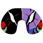 Monster Face Drawing Paint Travel Neck Pillows Front