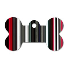 Miracle Mile Pattern Dog Tag Bone (two Sides)