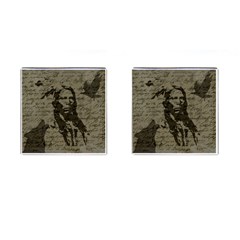 Indian Chief Cufflinks (square) by Valentinaart