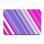 Line Obliquely Pink Small Doormat  24 x16  Door Mat