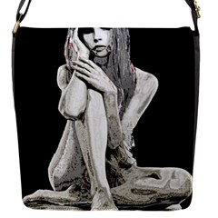 Stone Girl Flap Messenger Bag (s) by Valentinaart